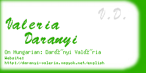 valeria daranyi business card
